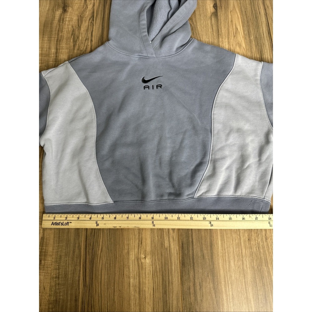 Nike Air Women's Cropped‎ Pullover Sweater Size Large Blue - Picture 3 of 12